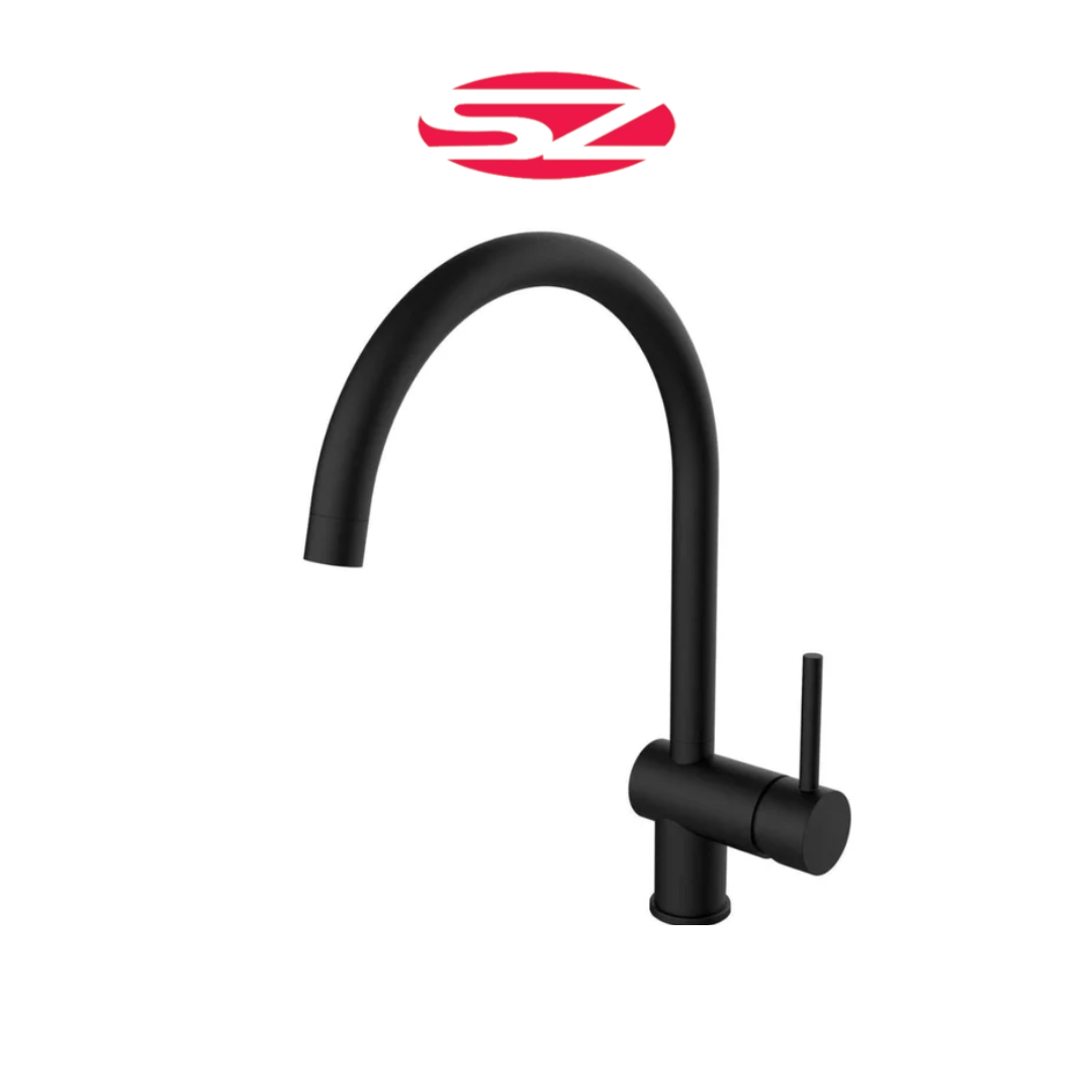 PAFFONI Rubinetto Miscelatore Lavello Cucina Nero Opaco Serie Light LIG280NO