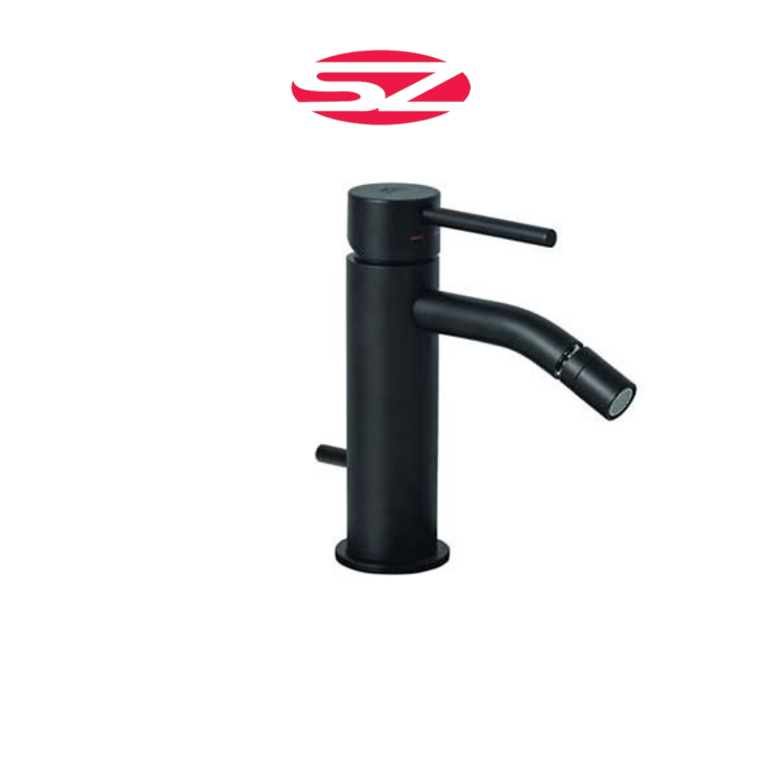 PAFFONI Rubinetto Miscelatore Bidet con Scarico Clic-Clac Nero Opaco Serie Light LIG131KNO