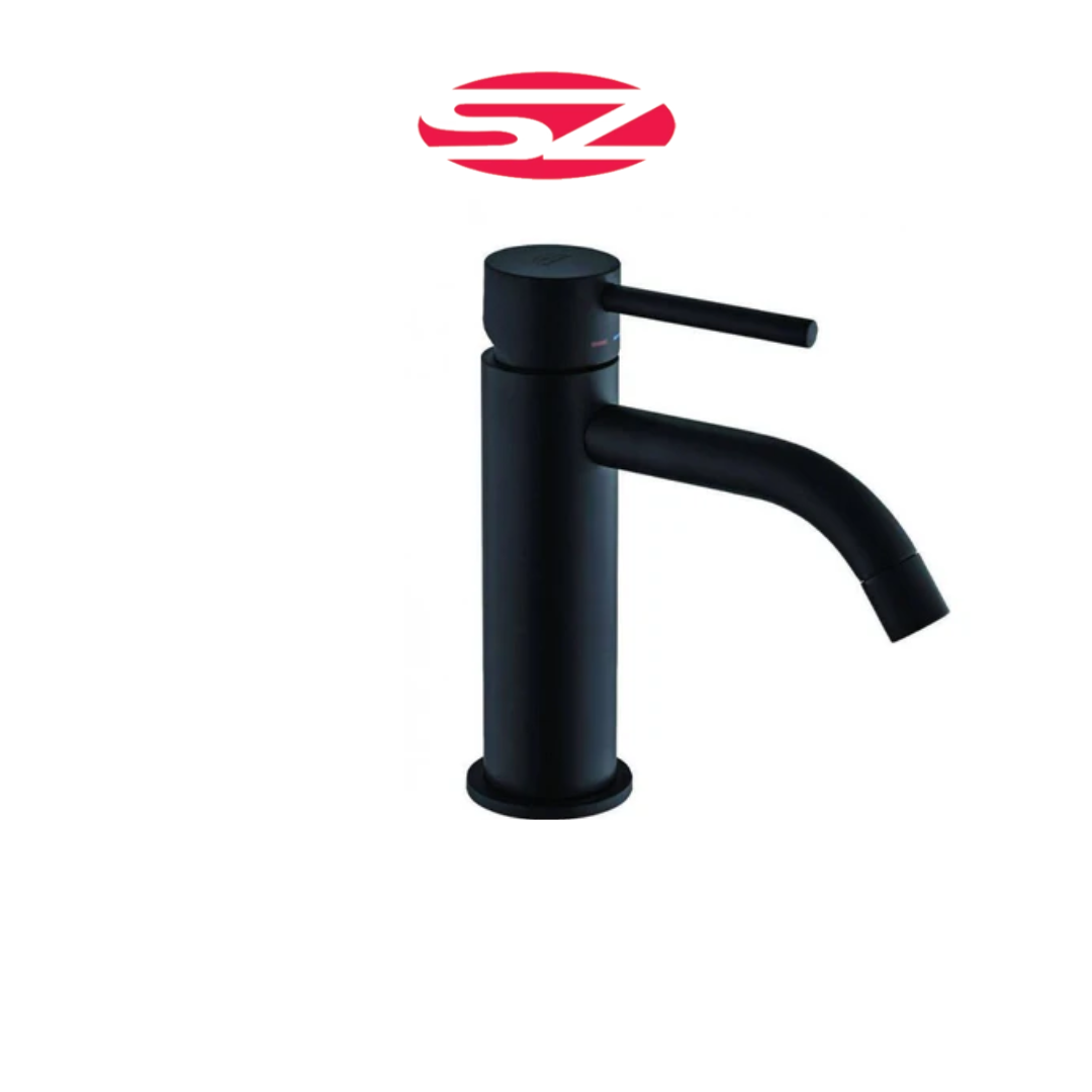 PAFFONI Rubinetto Miscelatore Lavabo Nero Opaco Serie Light LIG075NO