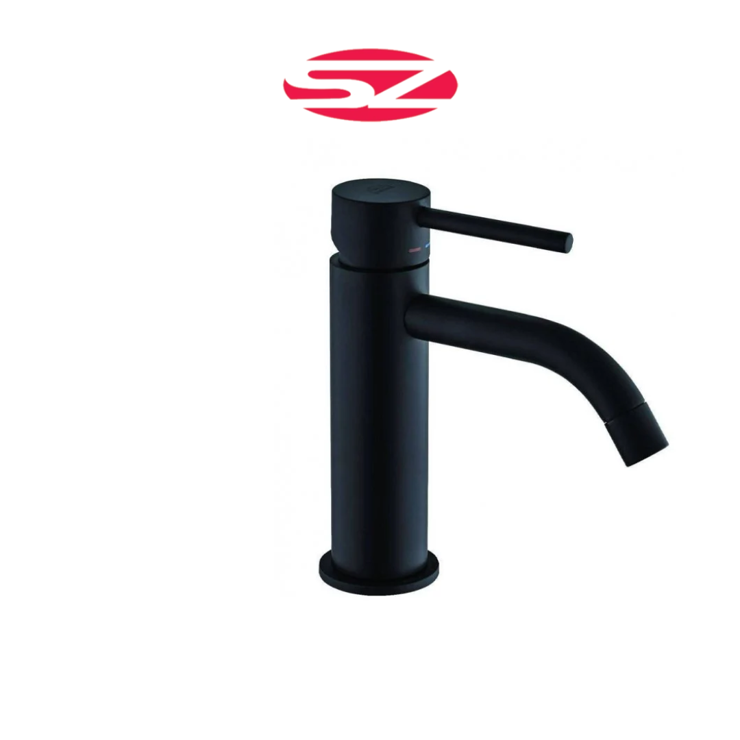 PAFFONI Rubinetto Miscelatore Lavabo Nero Opaco Senza Scarico Serie Light LIG071NO