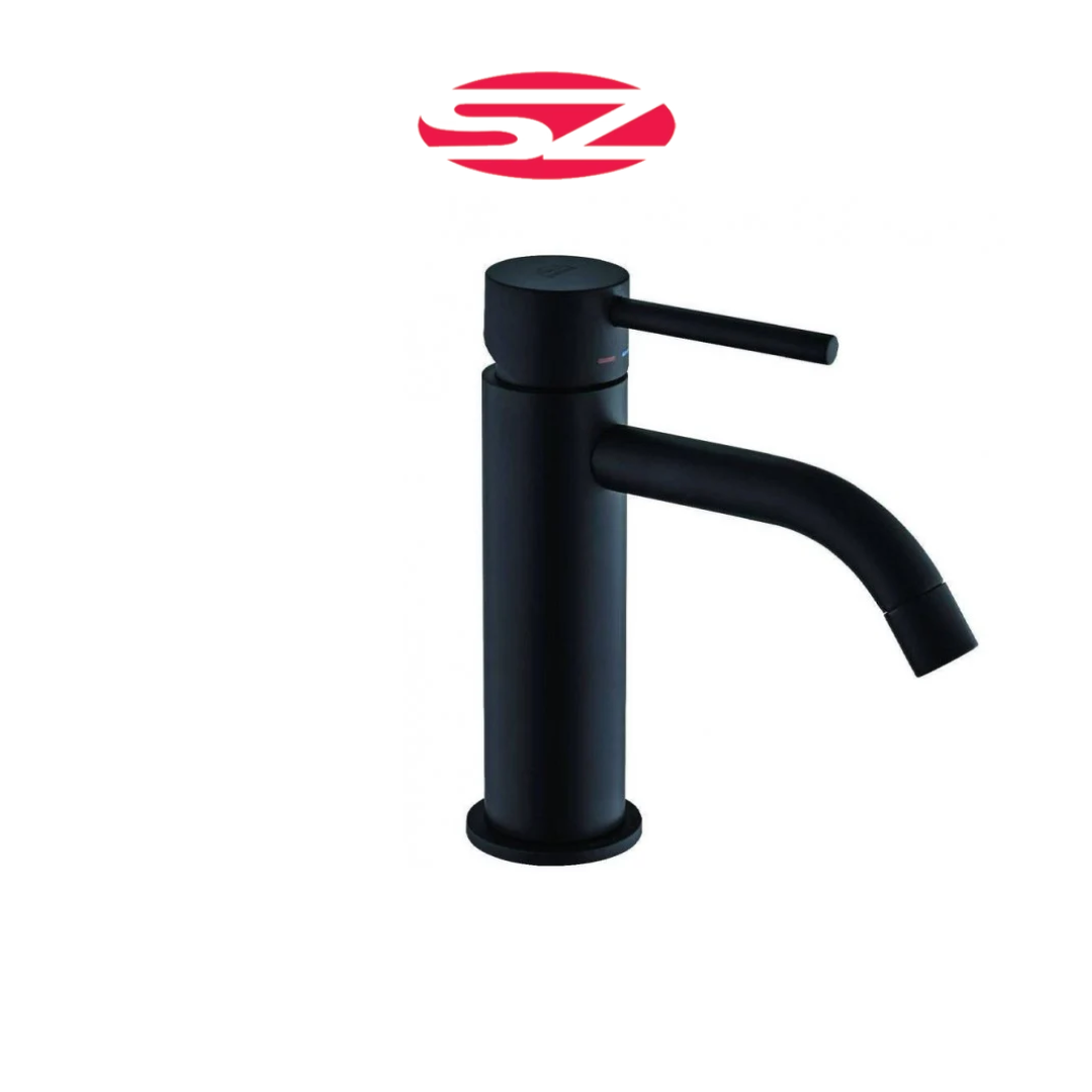 PAFFONI Rubinetto Miscelatore Lavabo Nero Opaco Serie Light LIG071KNO