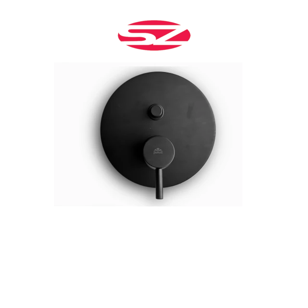 PAFFONI Rubinetto Miscelatore Incasso Doccia con Deviatore a Pulsante 2 Vie Nero Opaco Serie Light LIG015NO