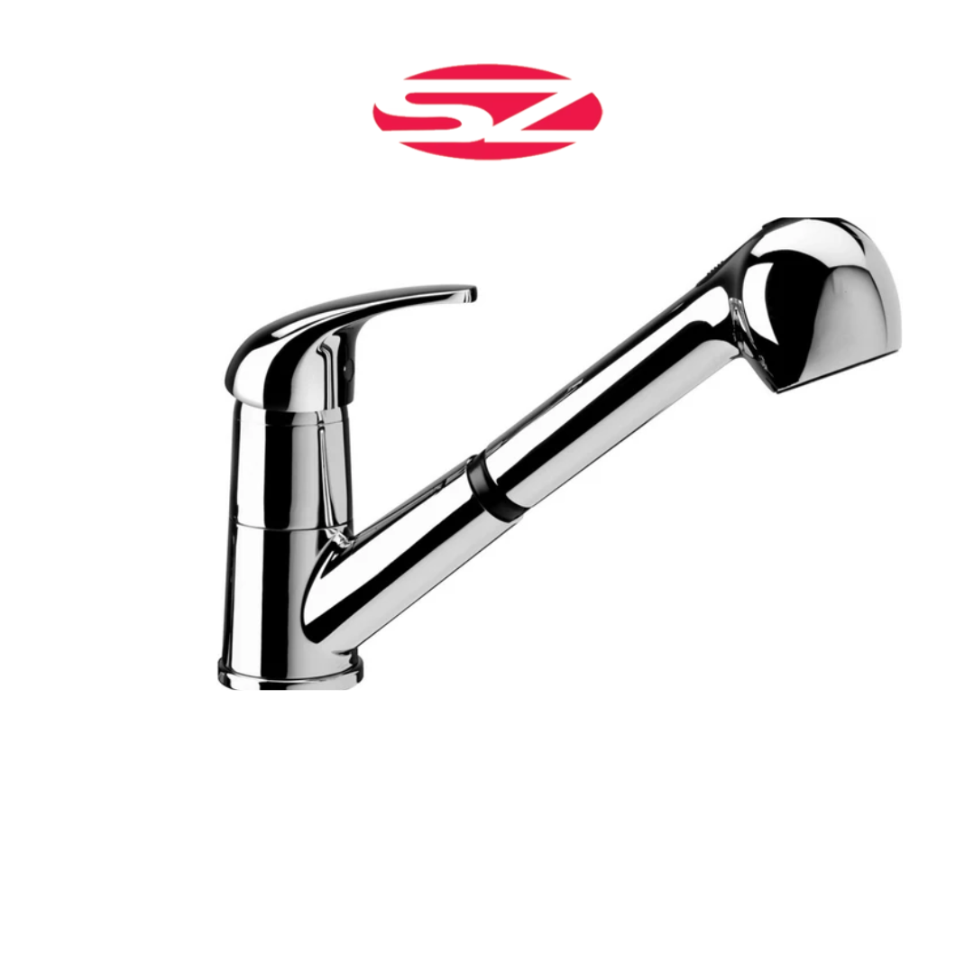 PAFFONI Rubinetto Miscelatore lavello monoforo Con Doccetta Serie Nettuno Due ND183CR