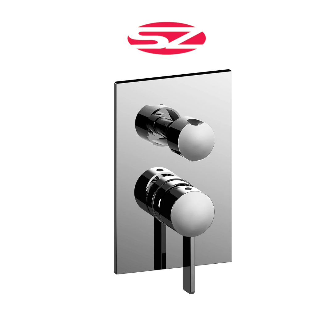 PAFFONI Rubinetto Miscelatore Incasso Doccia con Deviatore 2 Uscite Cromato Serie ROCK RO018CR