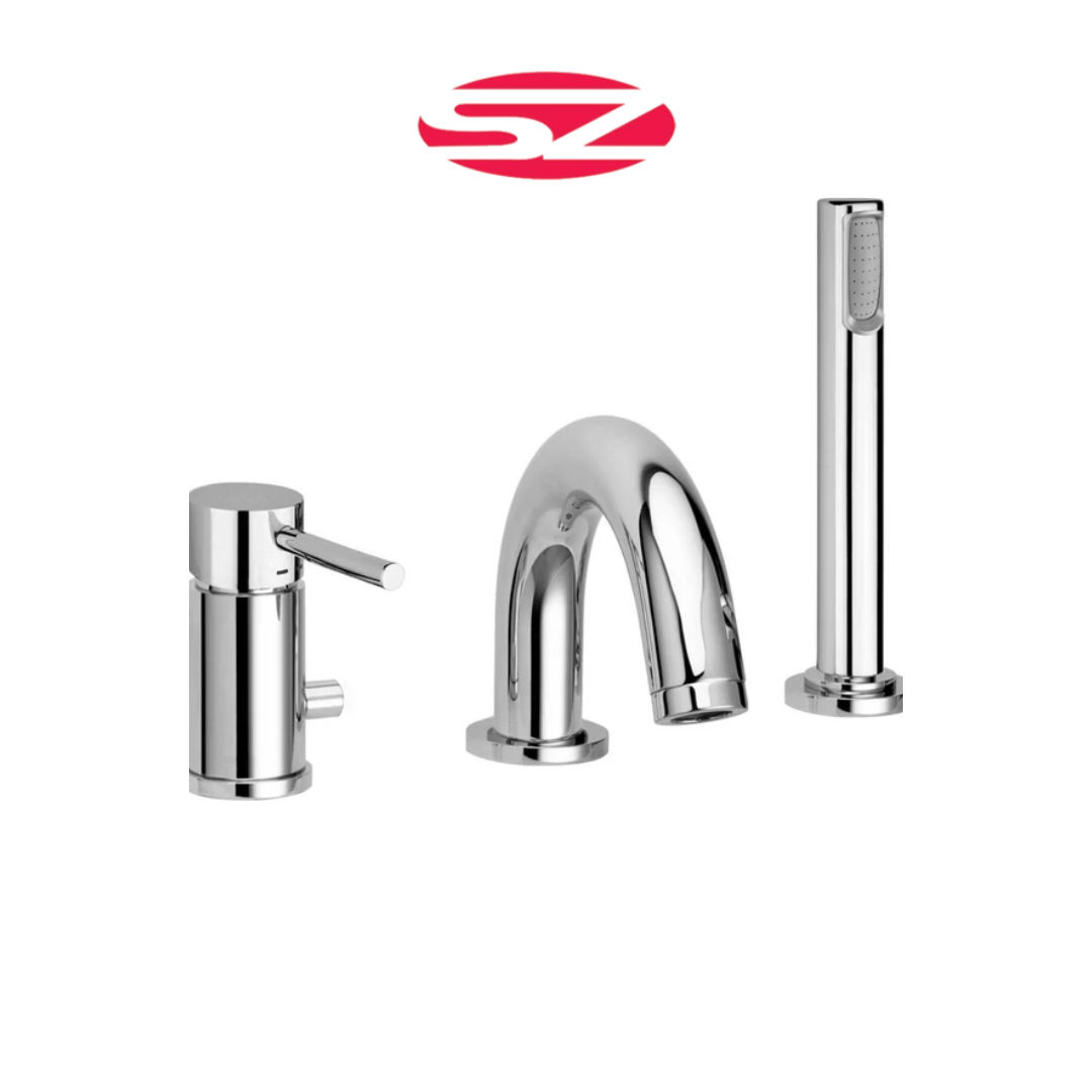 PAFFONI Rubinetto Miscelatore Bordo Vasca Con Deviatore Cromato Serie Stick SK040LCR