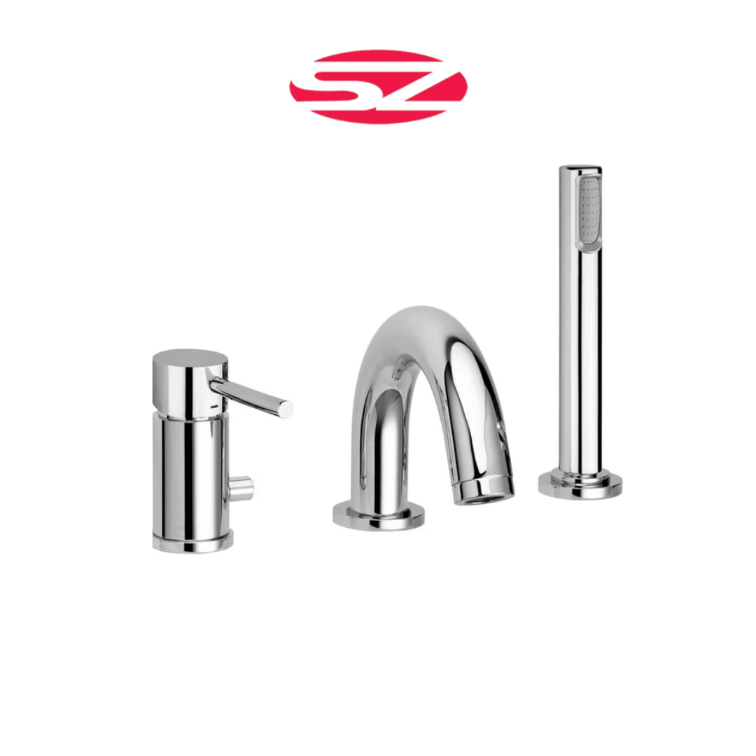 PAFFONI Rubinetto Miscelatore Bordo Vasca Con Deviatore Cromato Serie Stick SK041LCR