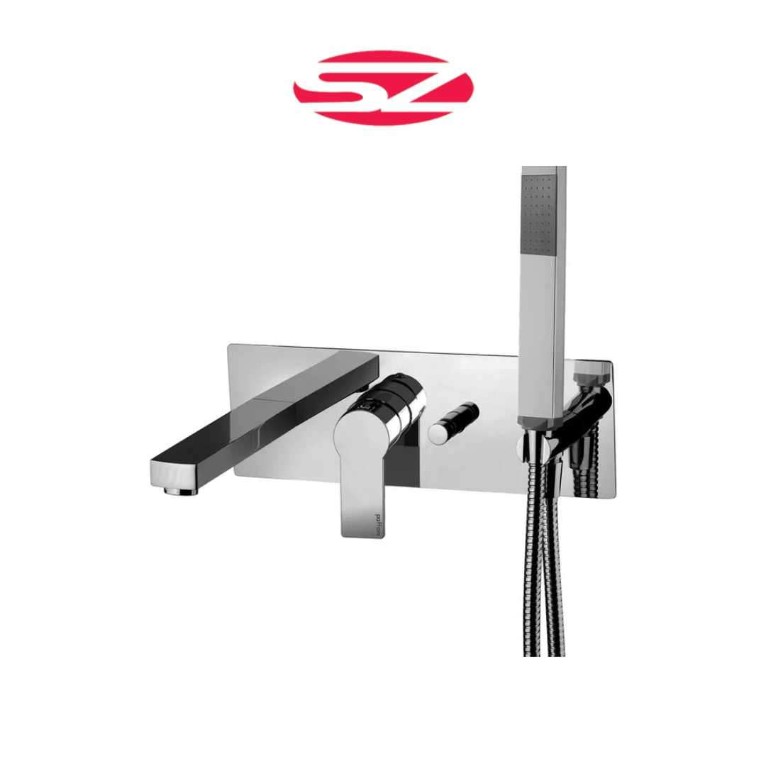PAFFONI Rubinetto Miscelatore Incasso Vasca/Doccia Con Deviatore a Pulsante Cromato Serie Tango TA001 EL001CR