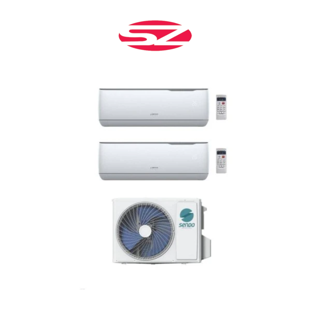 Condizionatore Climatizzatore Sendo Aeolos Dual Split 9+12 M.E. 21000 BTU WI-FI
