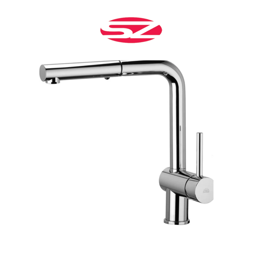 PAFFONI Rubinetto Miscelatore Lavello Cucina Cromato con Doccetta Estraibile Serie Light LIG285CR