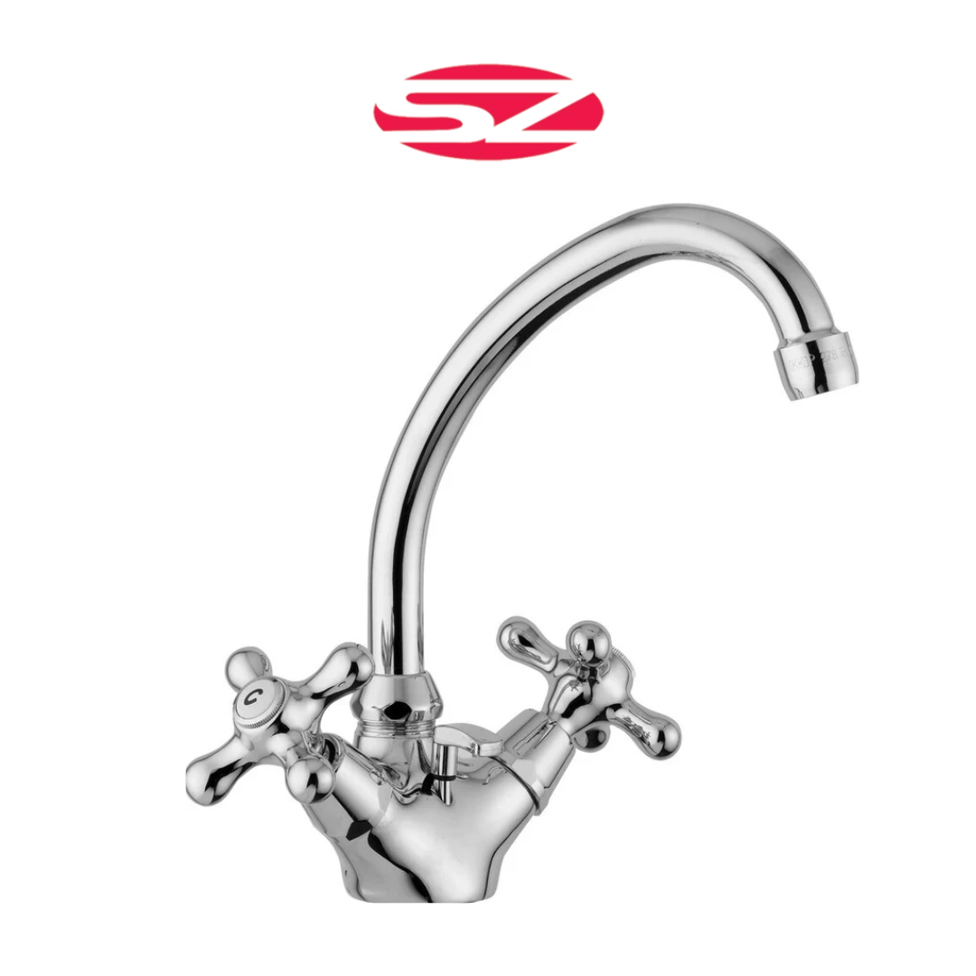 PAFFONI Monoforo lavabo con canna orientabile Cromato Serie Iris IRV077CR