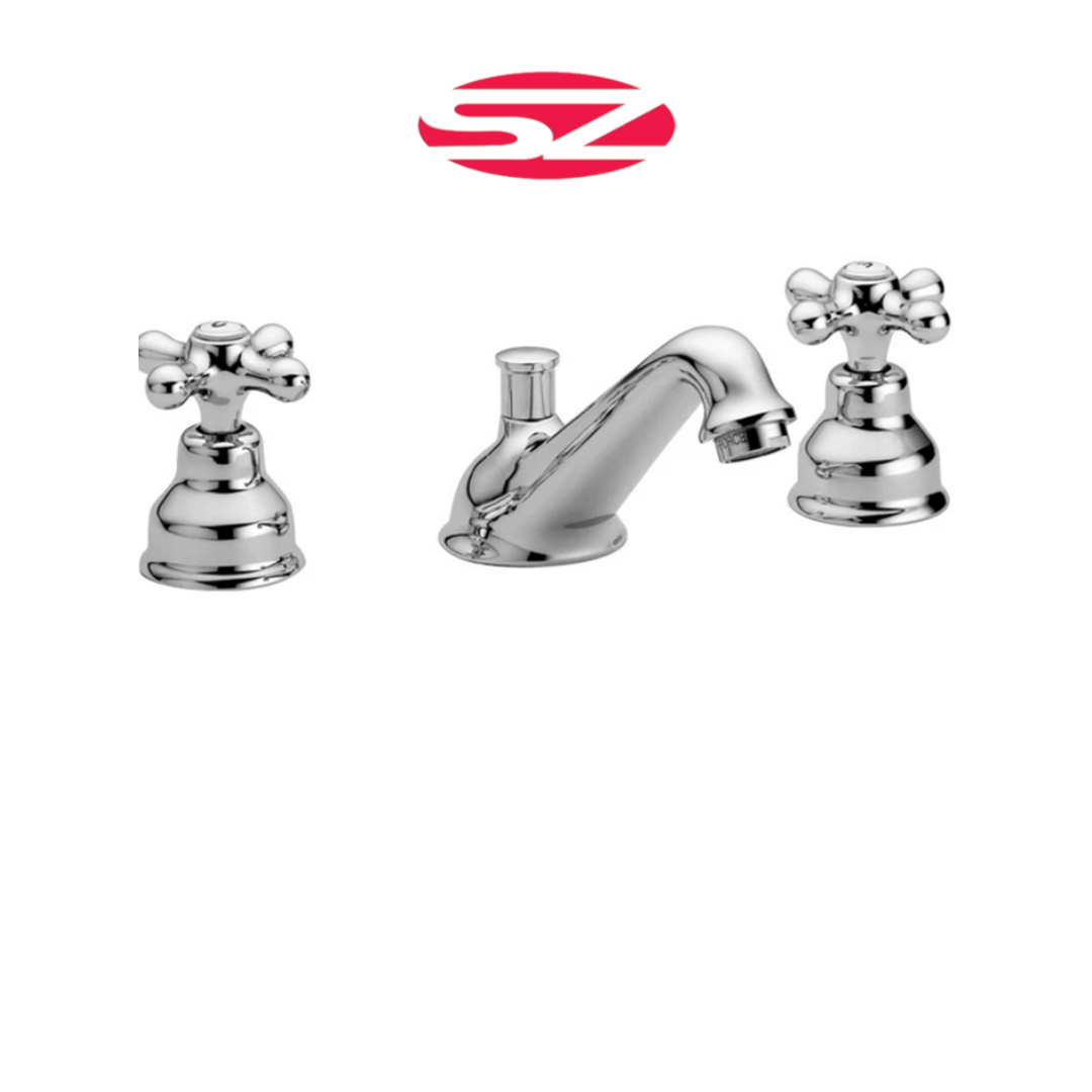 PAFFONI Batteria lavabo  bocca Retrò Cromata Serie Iris IRV058CR