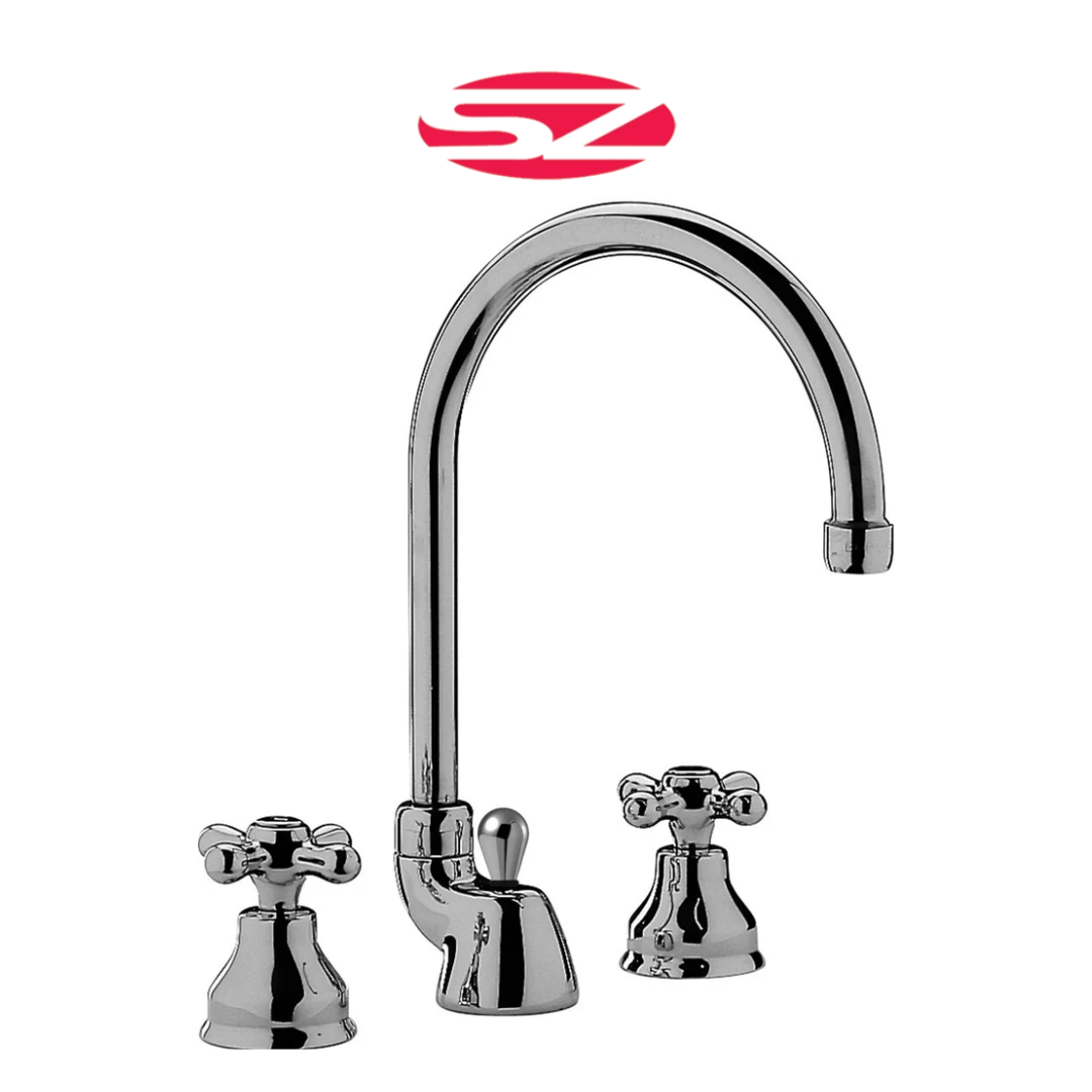 PAFFONI Batteria lavabo con canna orientabile Cromata Serie Iris IRV057CR