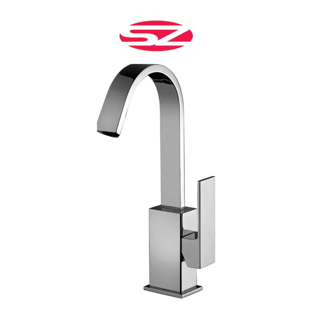 PAFFONI Rubinetto Miscelatore Lavabo Canna Piatta Cromato Serie Elle EL878CR