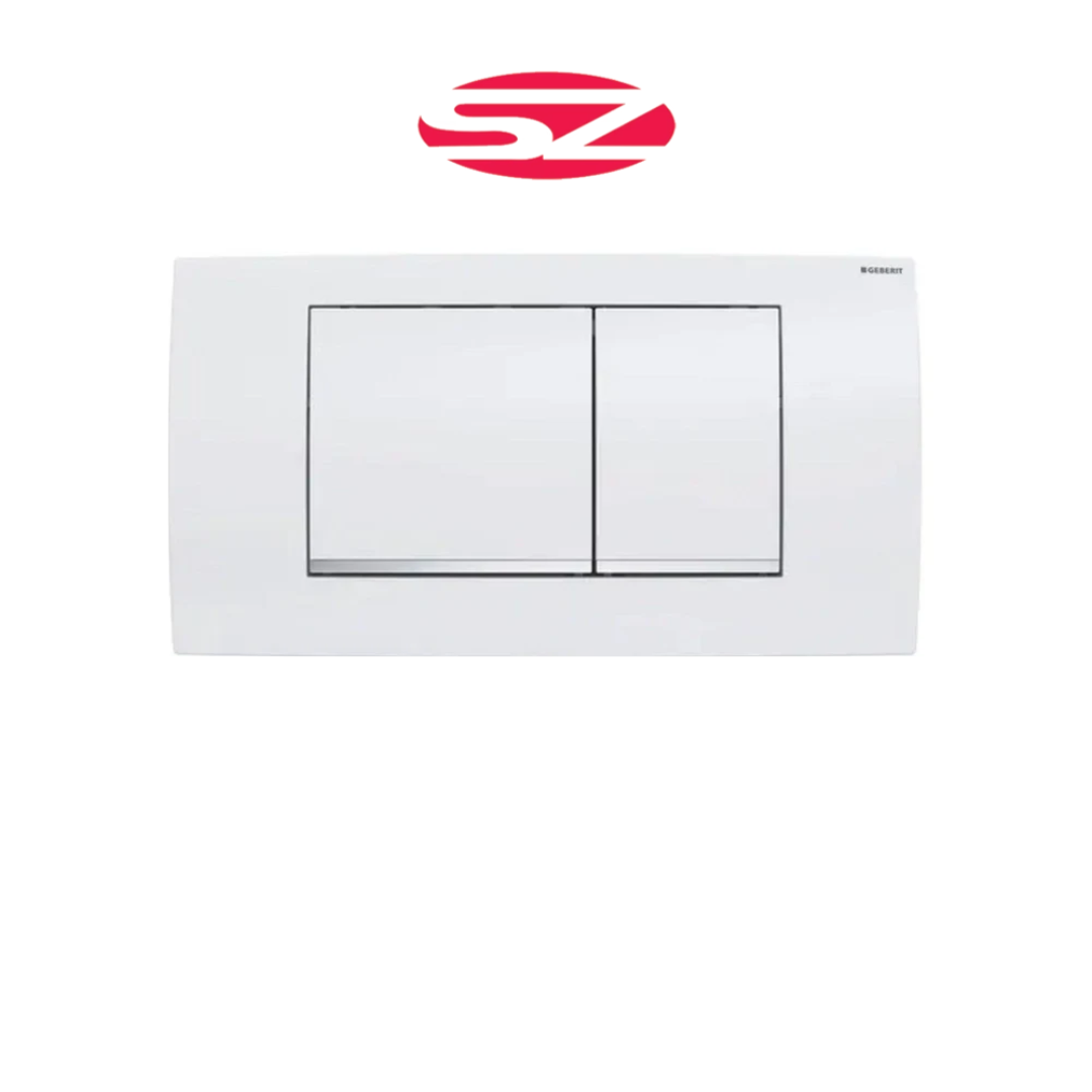 GEBERIT Placca di Comando Twinline30 Bianca/Cromo lucida/Bianca 115.899.KJ.1