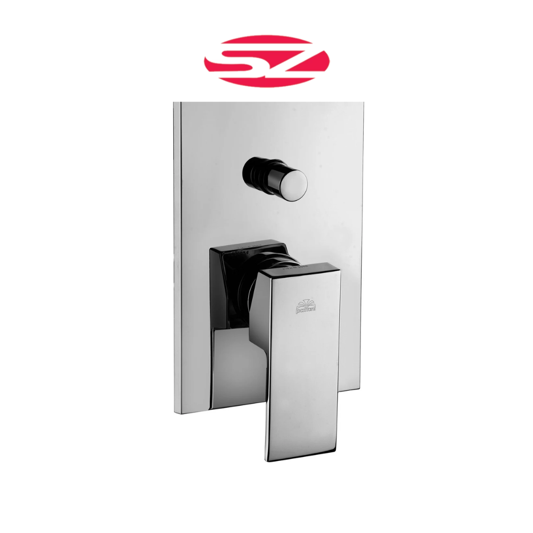 PAFFONI Rubinetto Miscelatore Incasso Doccia con Deviatore a Pulsante 2 Vie Cromato Serie Elle EL015CR