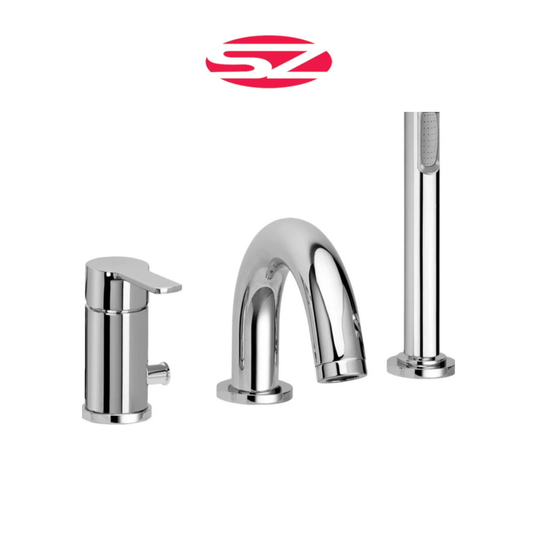 PAFFONI Rubinetto Miscelatore Bordo Vasca Con Deviatore Cromato Serie Red RED040LCR